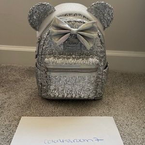 lASR X Loungefly holo sequins mini backpack